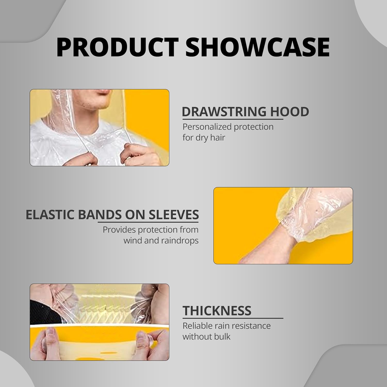 TLBS Rain Card for Emergency Use | Waterproof Rain with Smallest Pocket Size| Easy to Carry