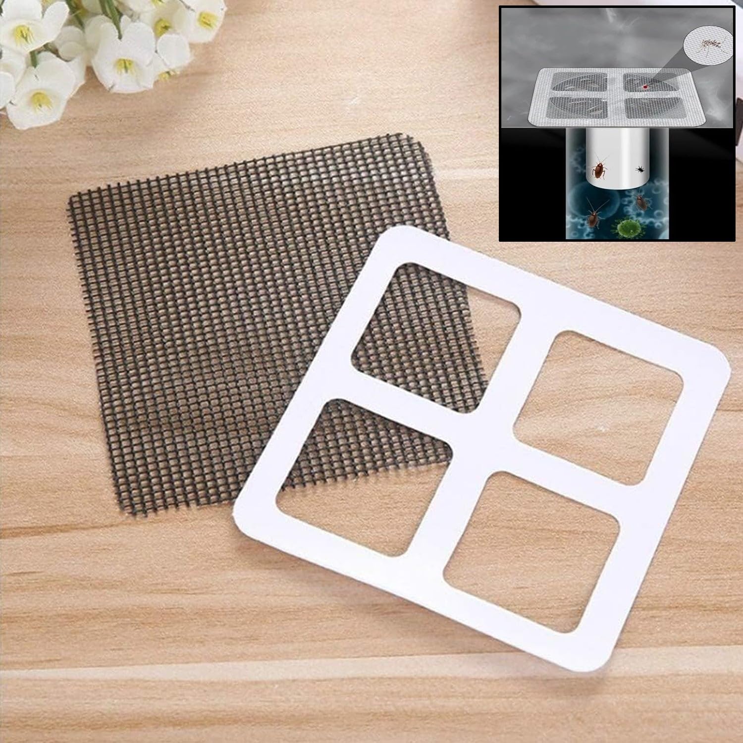 Window Screen Repair Kit Tapes Patch & Multi Use  Size: 4 × 4 Inch