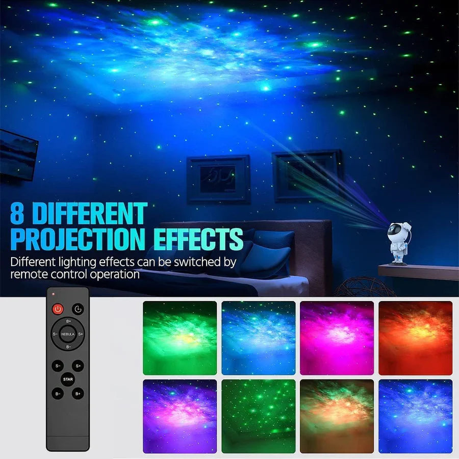 TLBS Star Projector Galaxy Night Light Astronaut Space Projector Starry Nebula Ceiling LED Lamp with Timer & Remote, Kids Room Decor Aesthetic, Gifts for Christmas Birthdays