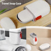 Soap Box Holder Travel Portable Soap Dish, Creative Soap Box Waterproof Soap Storage Container Household Soap Dish with Cover for Bathroom Soap Case