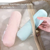 Toothbrush Capsule Shape Container Case Box Storage Organizer Cover Portable for Travel Bathroom Hiking Camping Plastic Toothbrush Holder (3pcs)