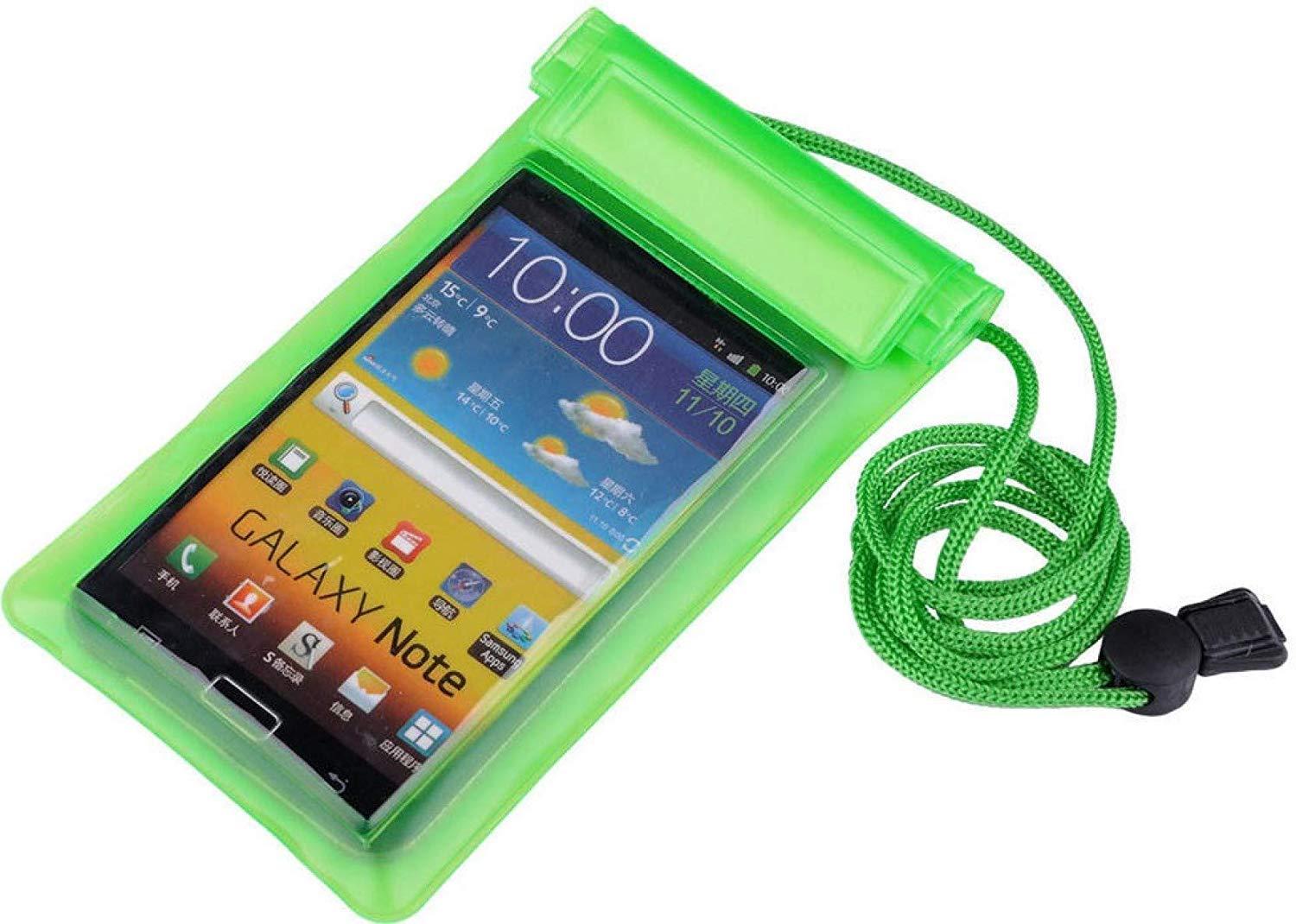 Waterproof Sealed Transparent Mobile Bag Cover for Protection in rain & Swimming Fits for Any Android Universal Size Mobile Phone Multicolored