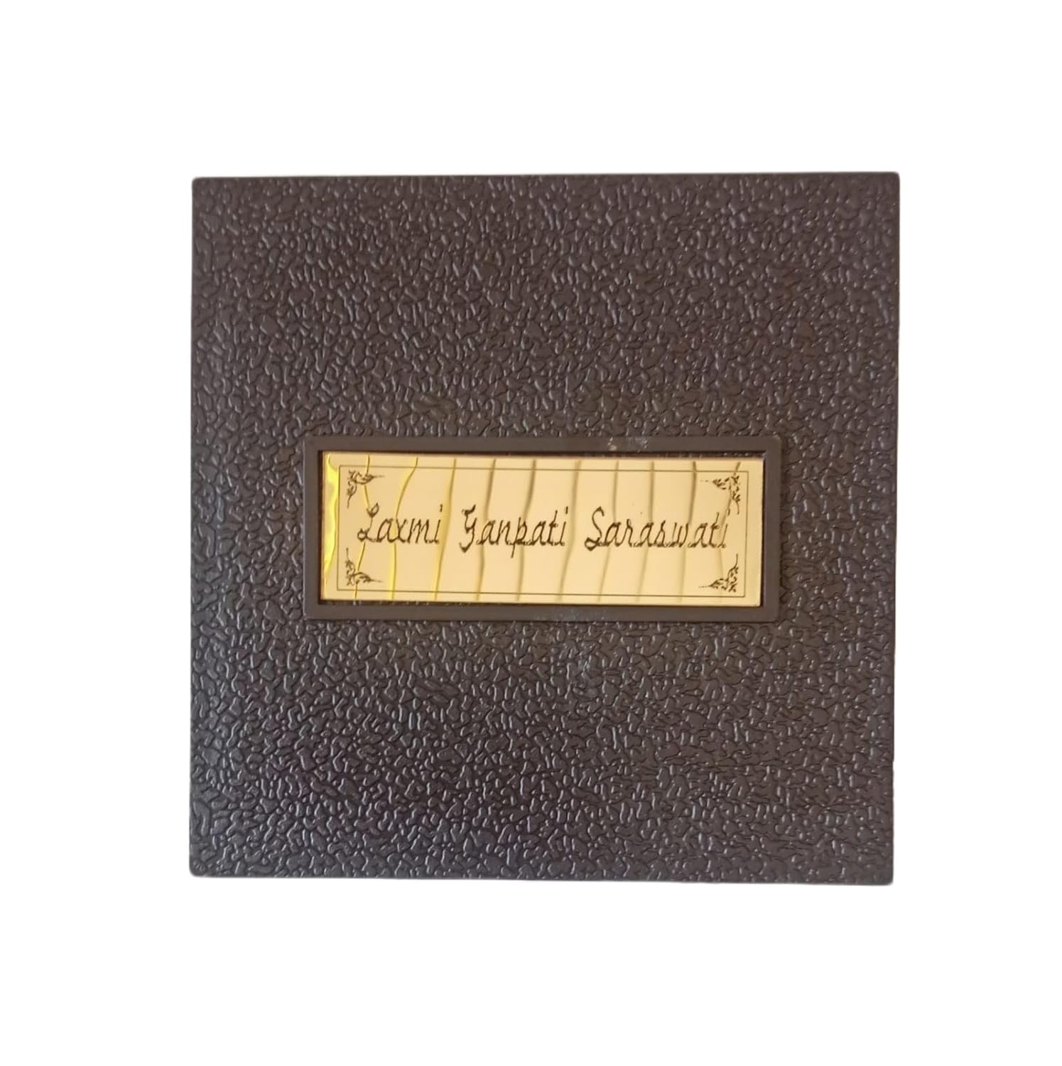 TLBS Maa Laxmi Ganesh Saraswati Photo Frame with Charan Paduka Religious Frame