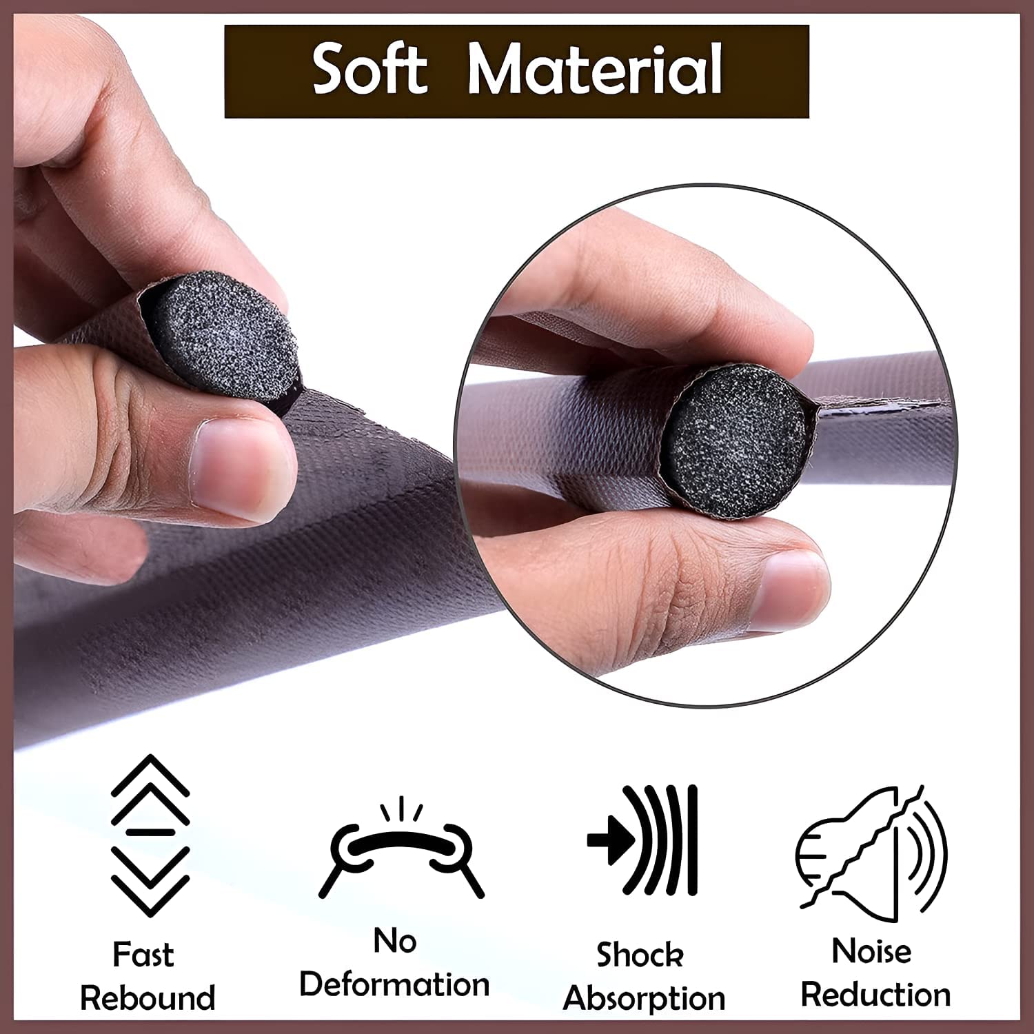 Twin Door Draft Stopper/Guard Protector for Doors and Windows | Door Bottom Sealing Strip Guard for Home