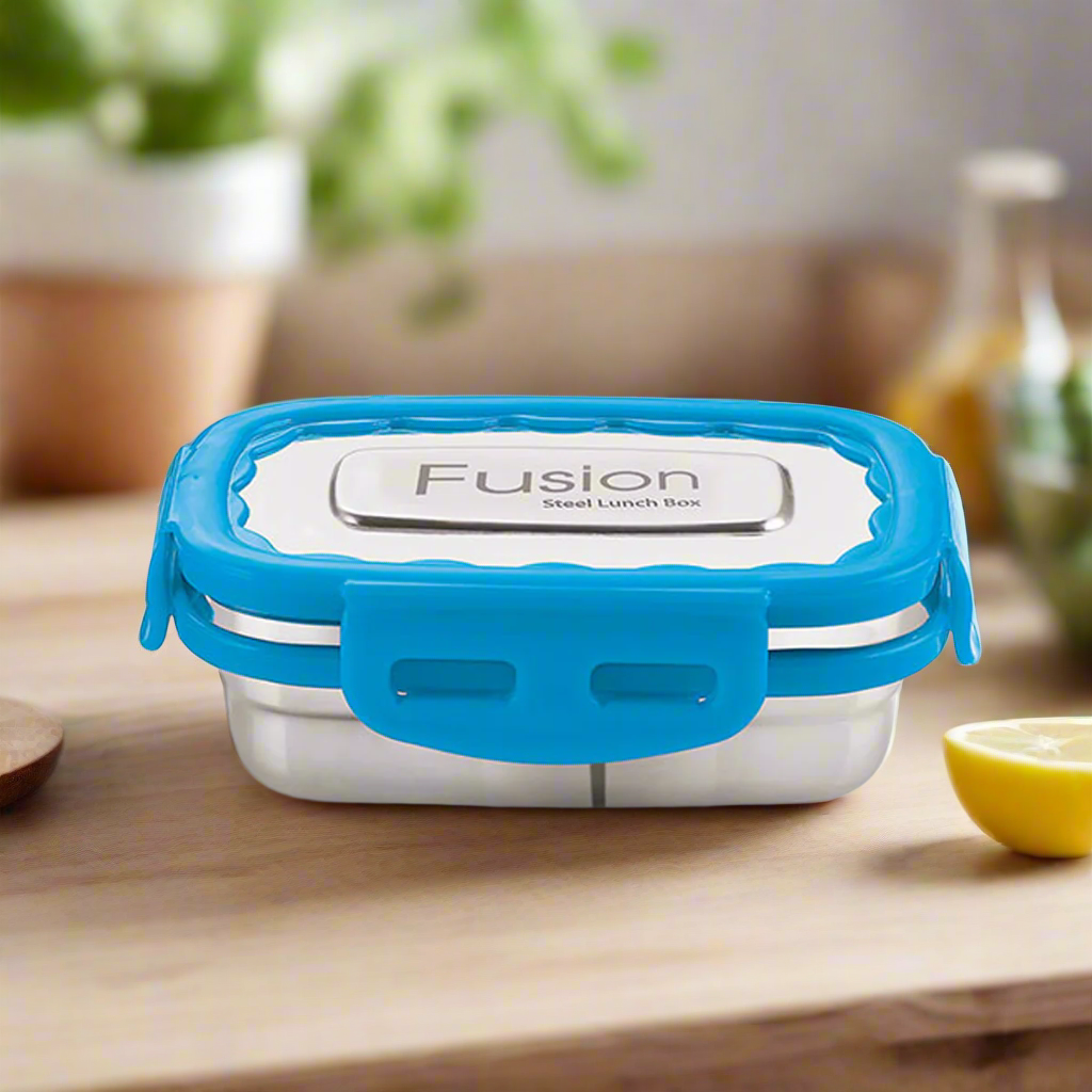Rishabh Fusion Big Lunchbox With Steel Container - For School and Office