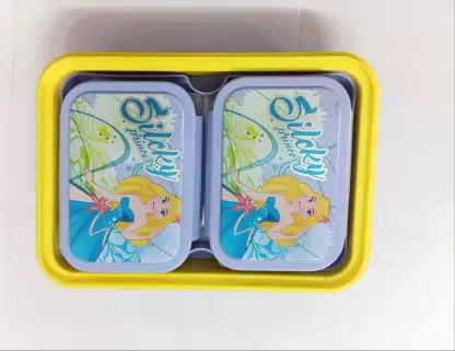 Rishabh Milano Steel Lunch Box With Spoon 2 containers