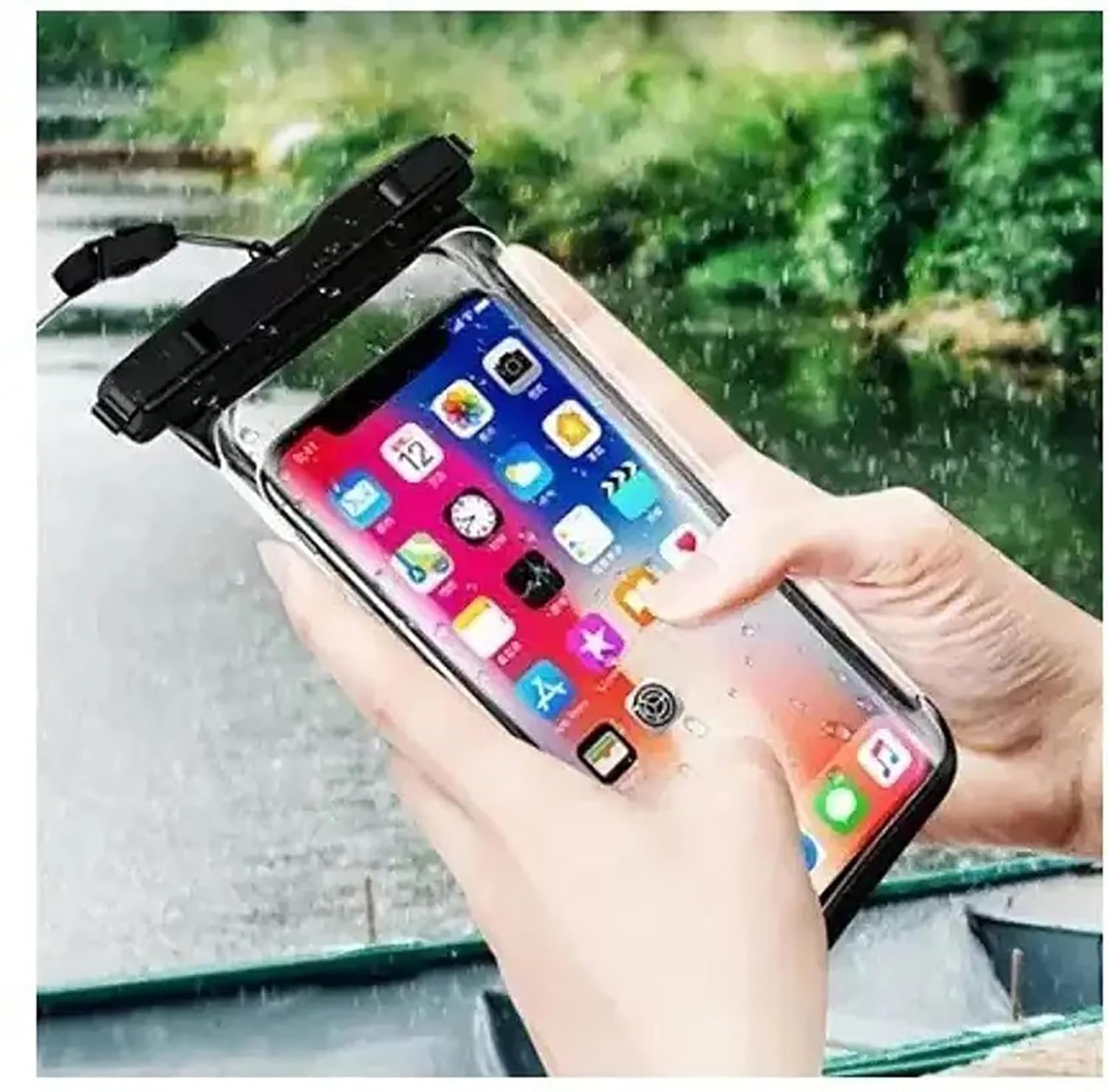 TLBS Mobile Waterproof Sealed Transparent Plastic Bag / Pouch Cover For All Mobile Phones