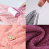 Hair Towel Wrap Absorbent Towel Hair-Drying Bathrobe Microfiber Bath Towel Hair Dry Cap Salon Towel