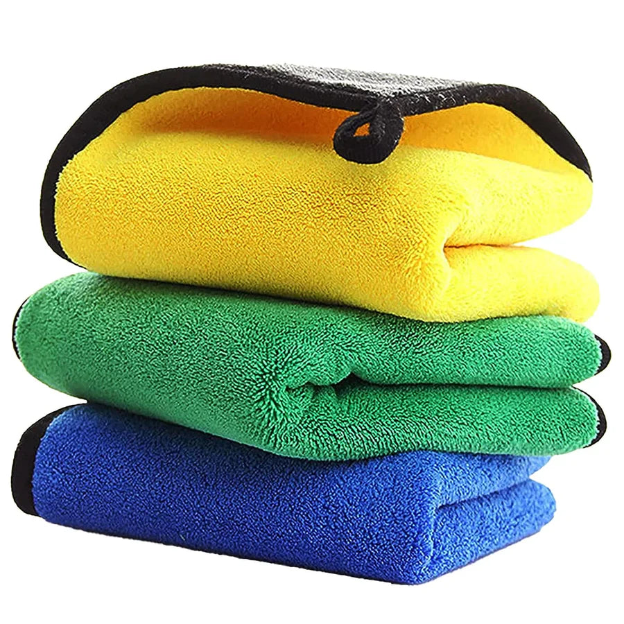 Microfiber Cloth for Car and Bike Cleaning | 40x30 cm | 600 GSM | Multipurpose Kitchen and Car Accessories | Ultra Absorbent Polishing and Detailing Cloth