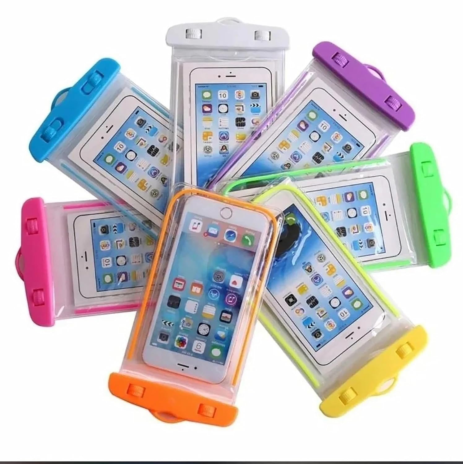 TLBS Mobile Waterproof Sealed Transparent Plastic Bag / Pouch Cover For All Mobile Phones