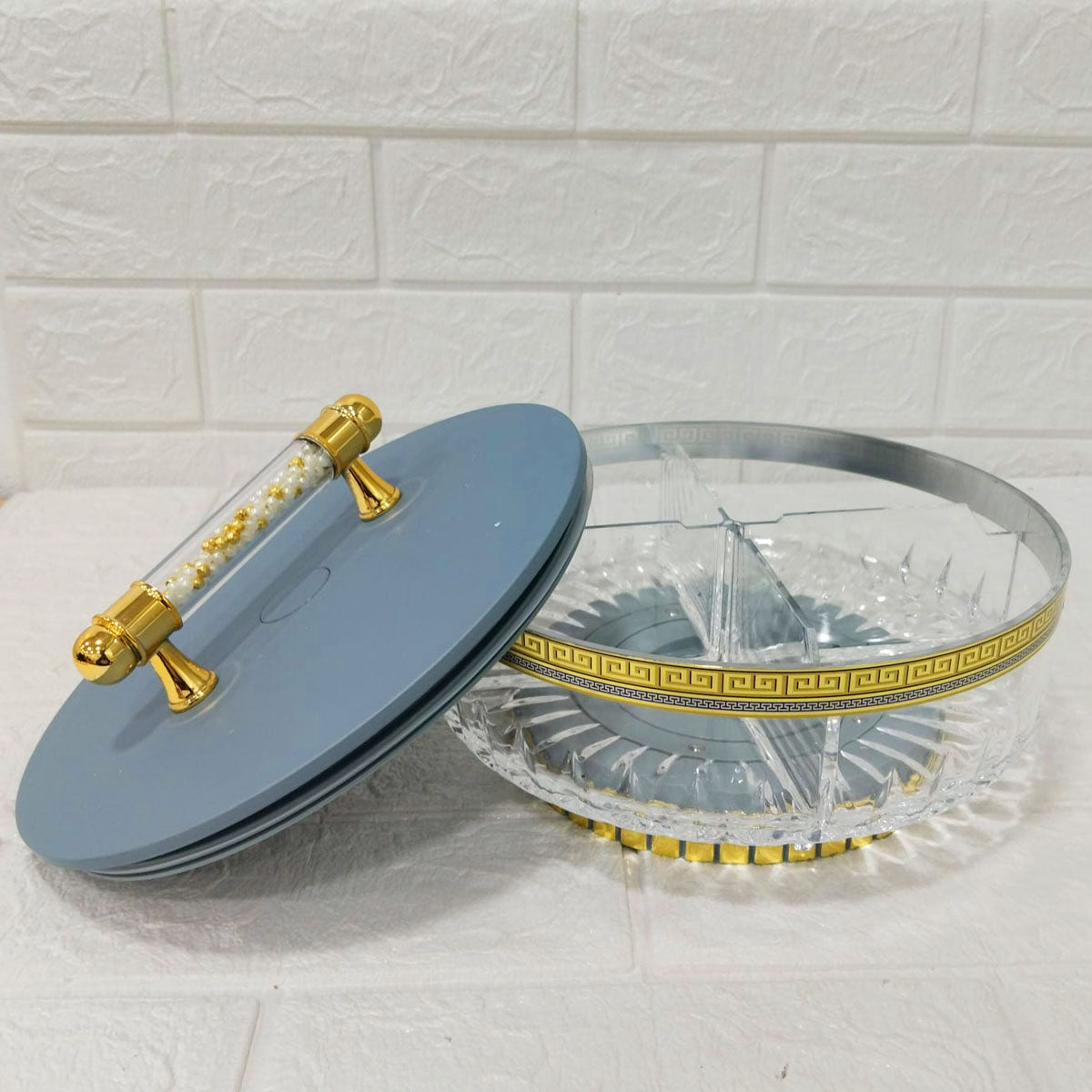 Rishabh S Class Revolve Multipurpose Acrylic Candy & Dry Fruit Box