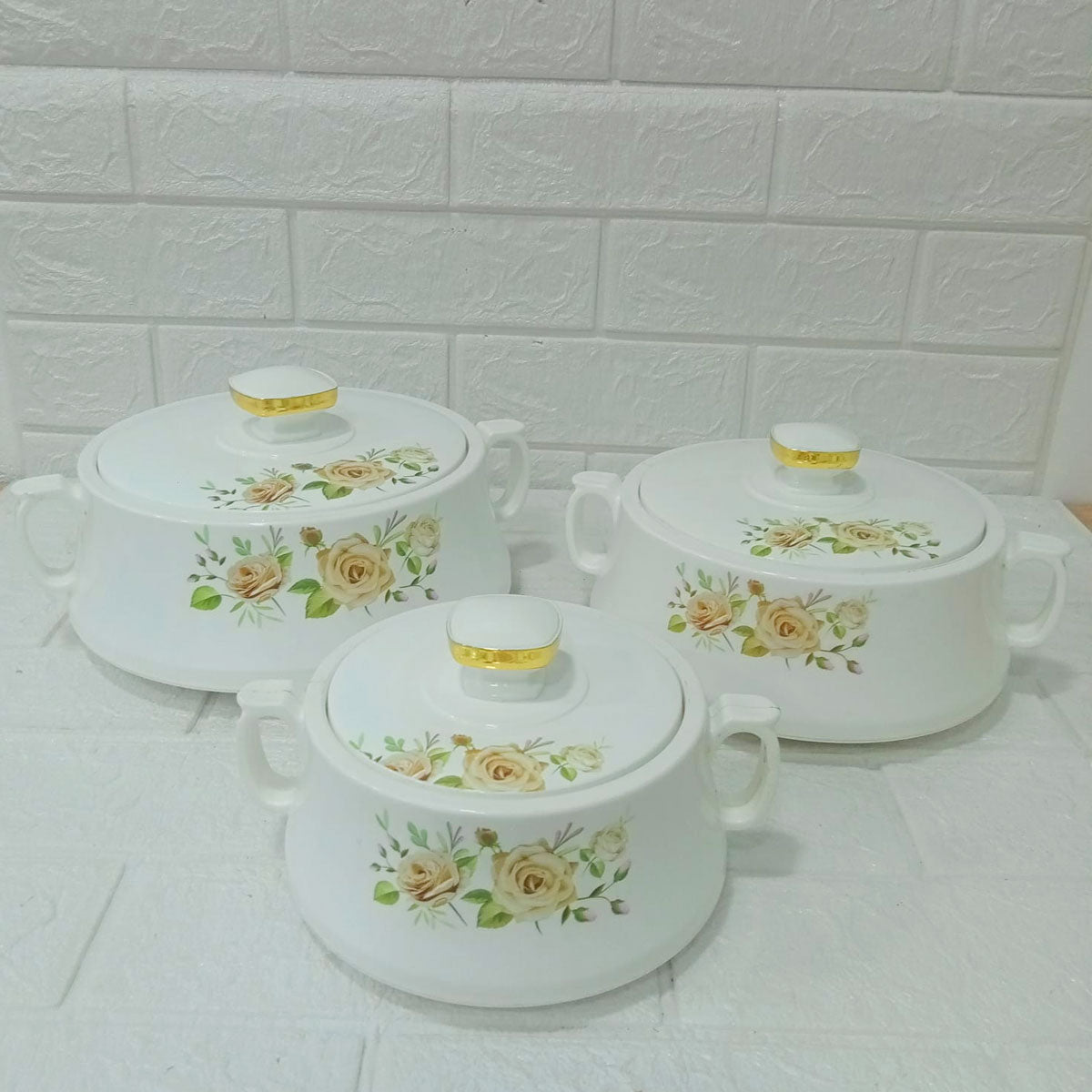 Rishabh Stallion 3-Piece Insulated Hot Pot Casserole Set