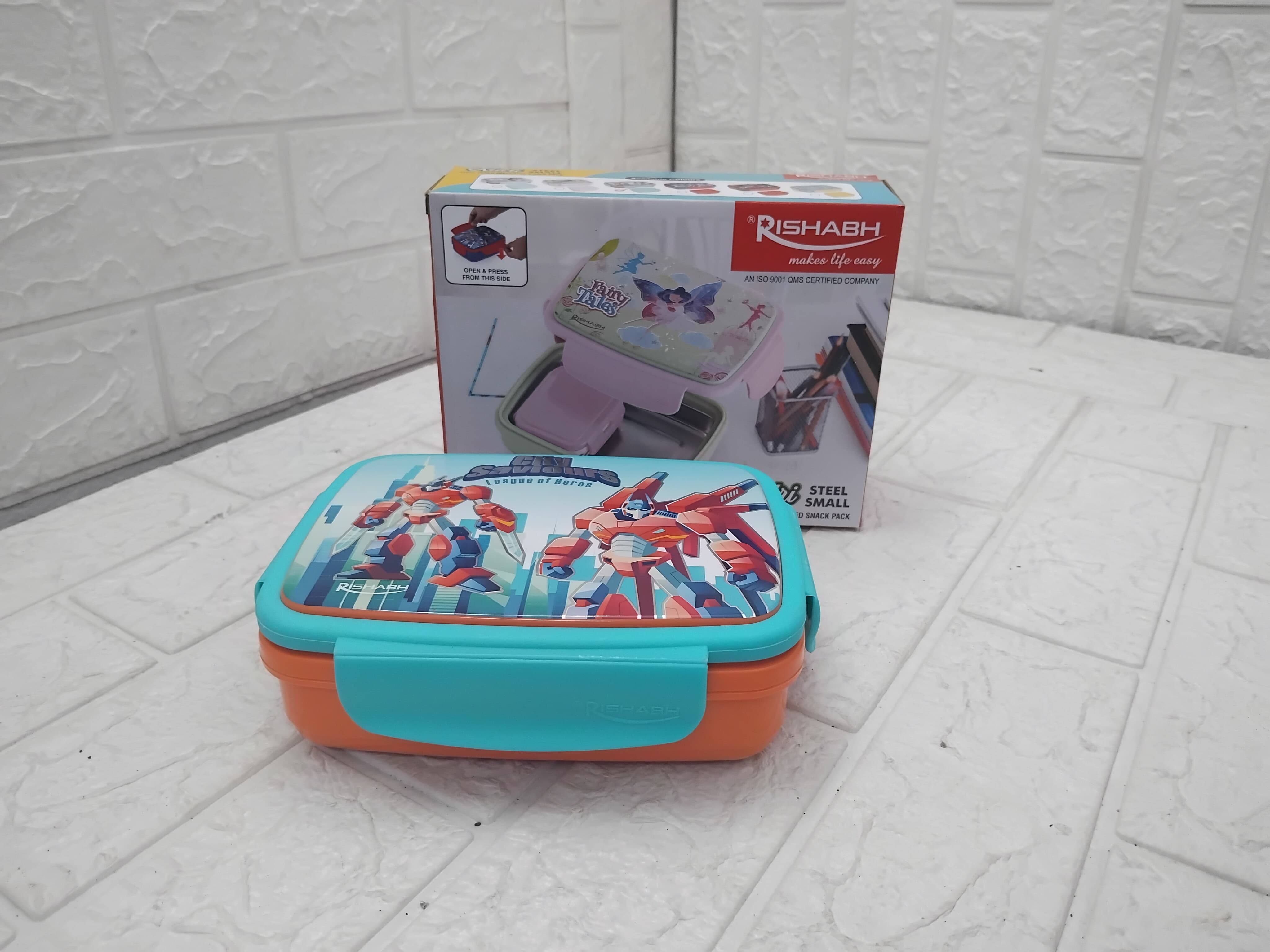 Rishabh Nutri Steel Small Lunch Box Set of 1 Pcs