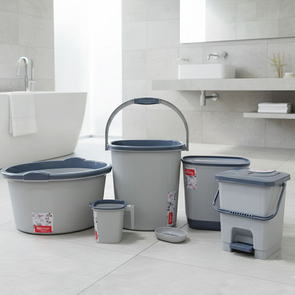 Rishabh Super Line Jumbo Set 6 – Premium Bathroom Utility Kit