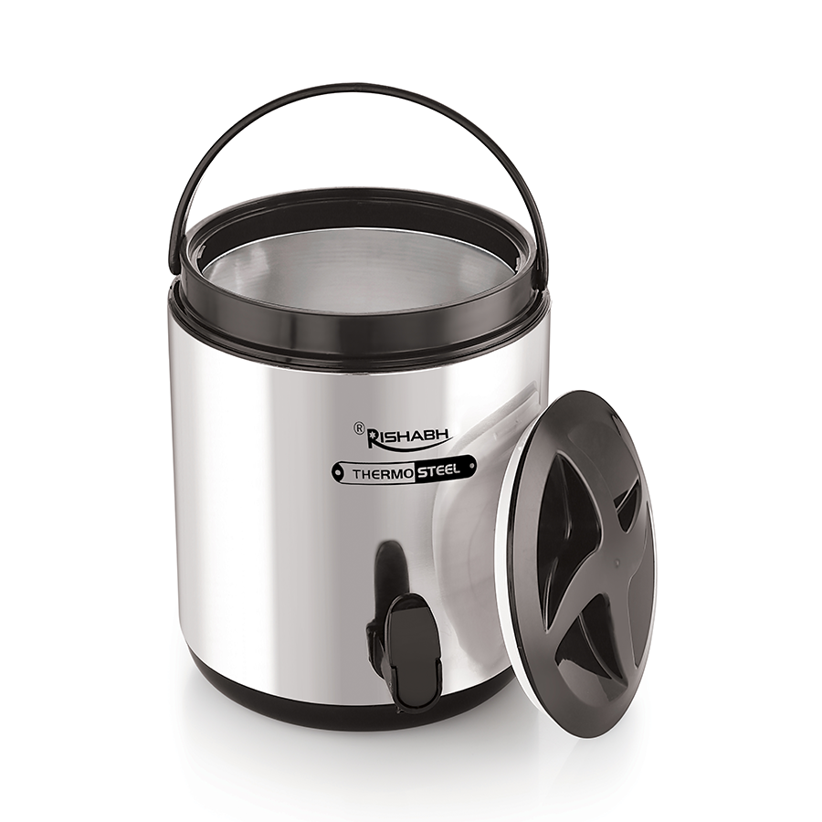 Rishabh Thermo Steel Cool Caravan 12 Insulated Water Jug Pack Of 1 Pcs
