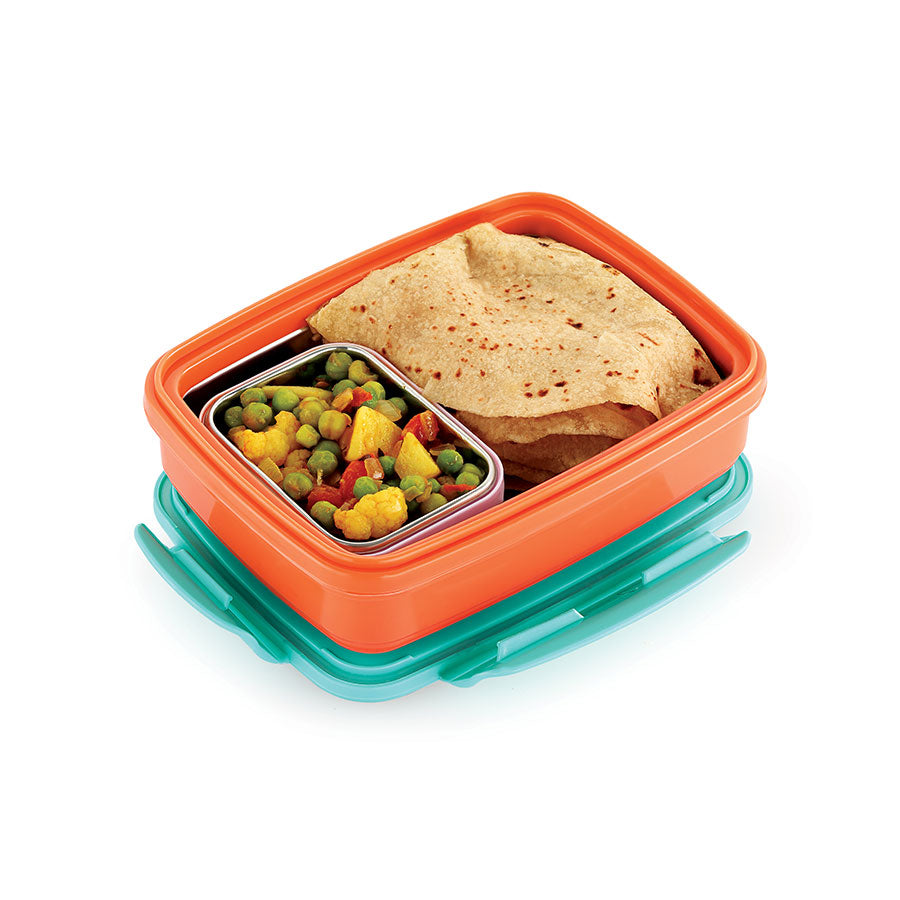 Rishabh Nutri Steel Small Lunch Box Set of 1 Pcs