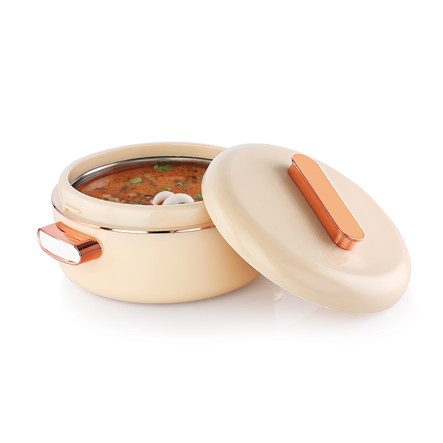 Rishabh Inner Stainless Steel Sheraton Casserole | Multicolor Casserole | Easy to Carry | Serving Casserole 2000ml