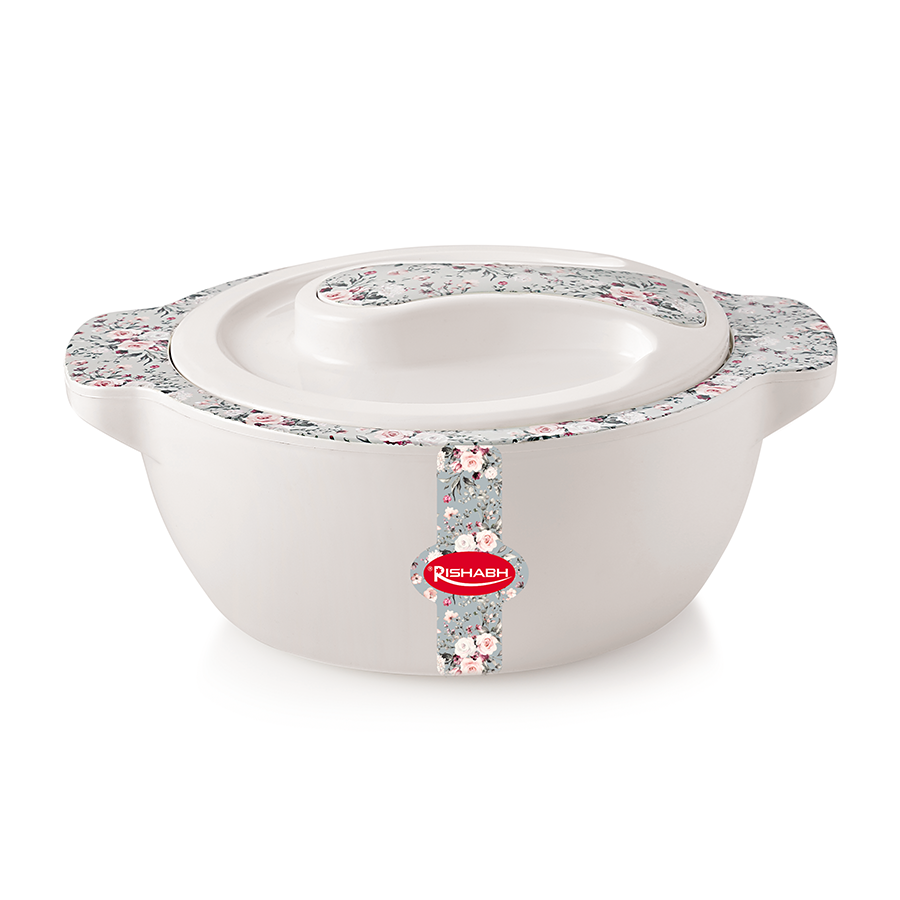 Rishabh SIGMA FLORA 2500 Insulated Hot Pot - Insulated Casserole Food Warmer/Cooler - Printed - multi colour