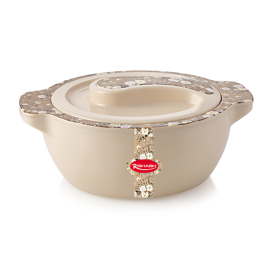 Rishabh SIGMA FLORA 2500 Insulated Hot Pot - Insulated Casserole Food Warmer/Cooler - Printed - multi colour