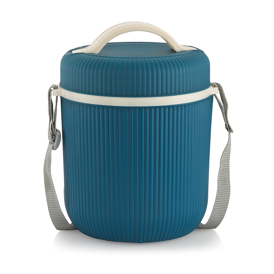 Rishabh Smart Line 3 Lunch Box Steel Insulated Lunch Box Pack Of 1