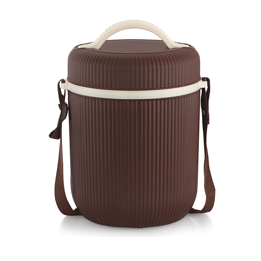 Rishabh Smart Line 3 Lunch Box Steel Insulated Lunch Box Pack Of 1