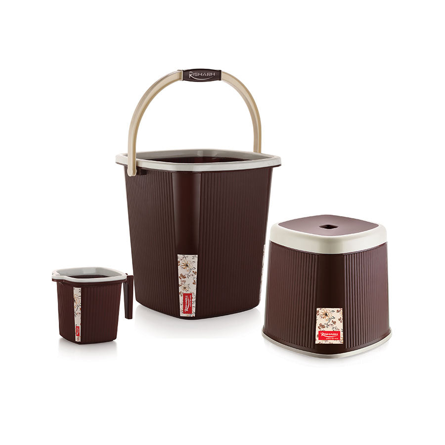 Rishabh Superline Big Bathroom Set of 3Pcs