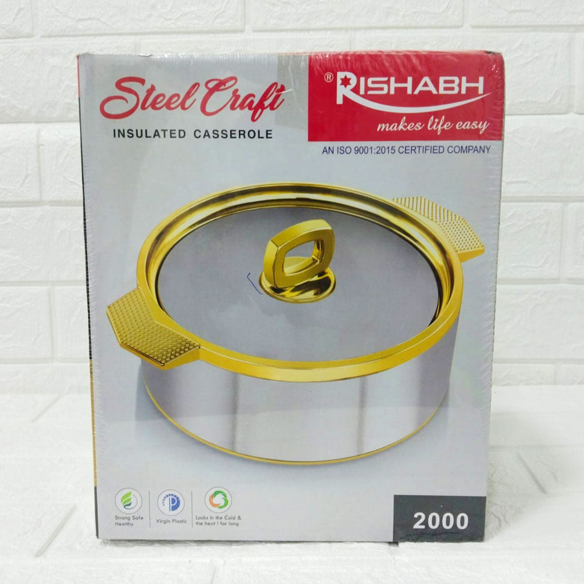 Rishabh Steel Craft Insulated Casserole - 2000ml