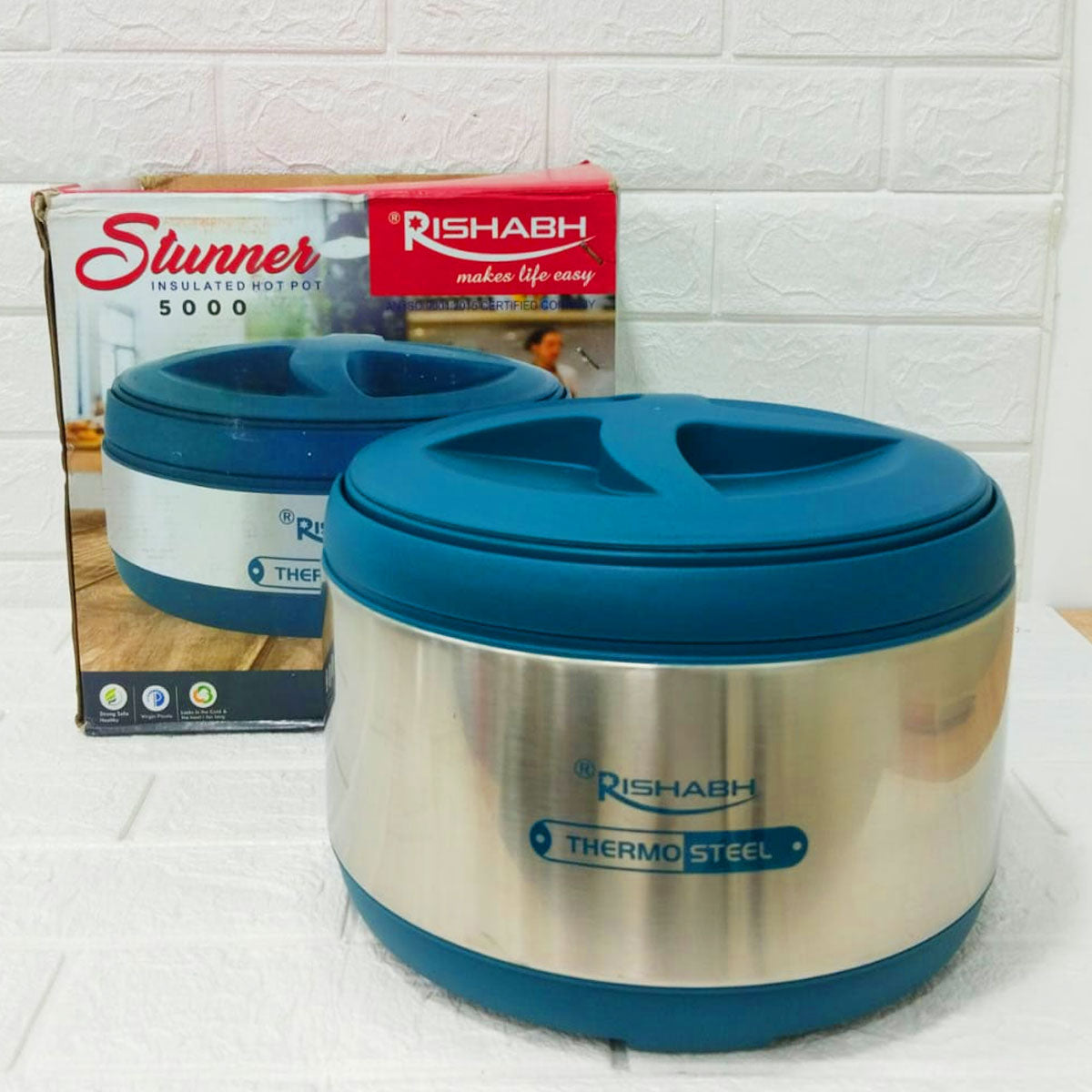 Rishabh Stunner Insulated Hot Pot 5000 Steel Casserole