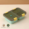 Lunch Box for Kids – 3 Compartment Insulated Lunch Box Plastic Tiffin Box for Boys, Girls, School & Office Men