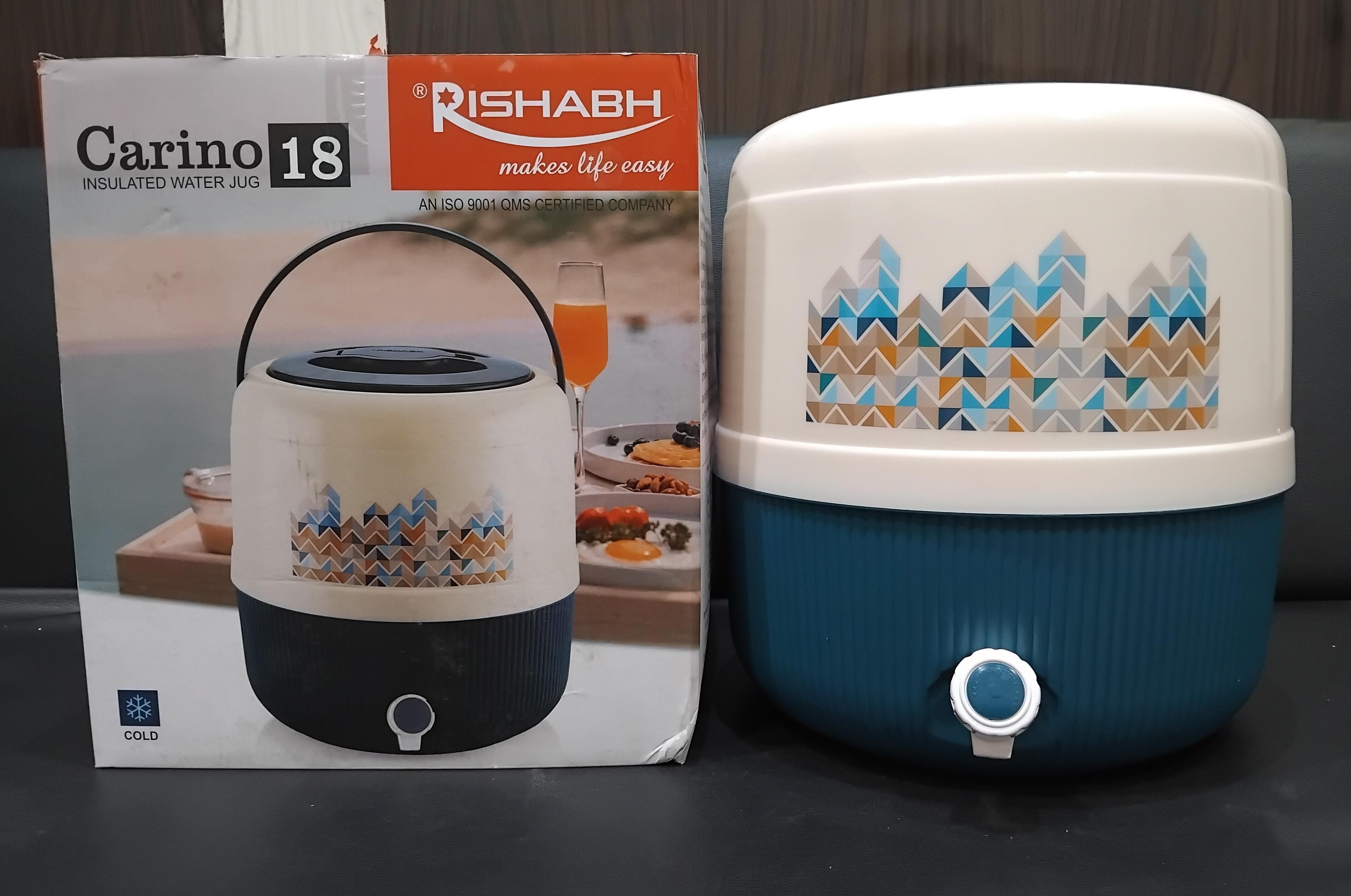 Rishabh Carino 18 Ltr Insulated Water Jug Pack Of 1 Pcs