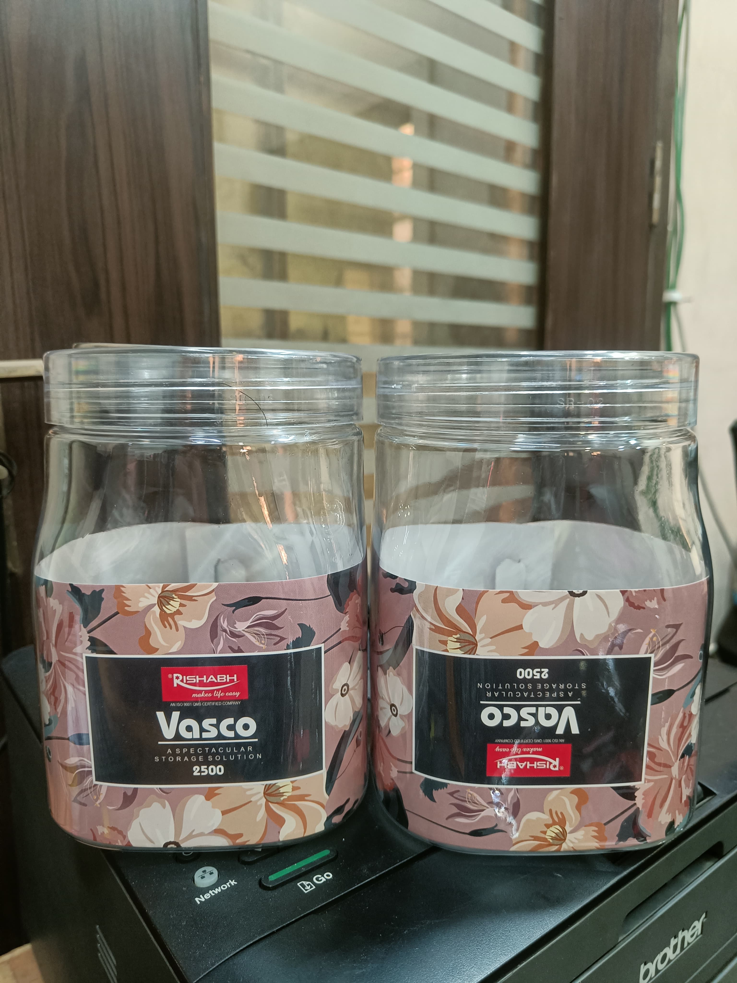 Rishabh Vasco 2500 stylish & Trendy Pet container 2pcs with Spoon