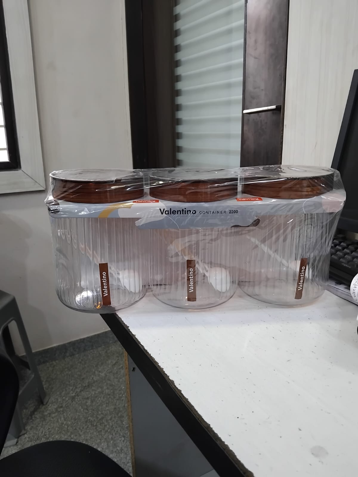 Rishabh valentino 2200ml Pet Kitchen Storage Signature PET Container 2200ML (3PC SET)