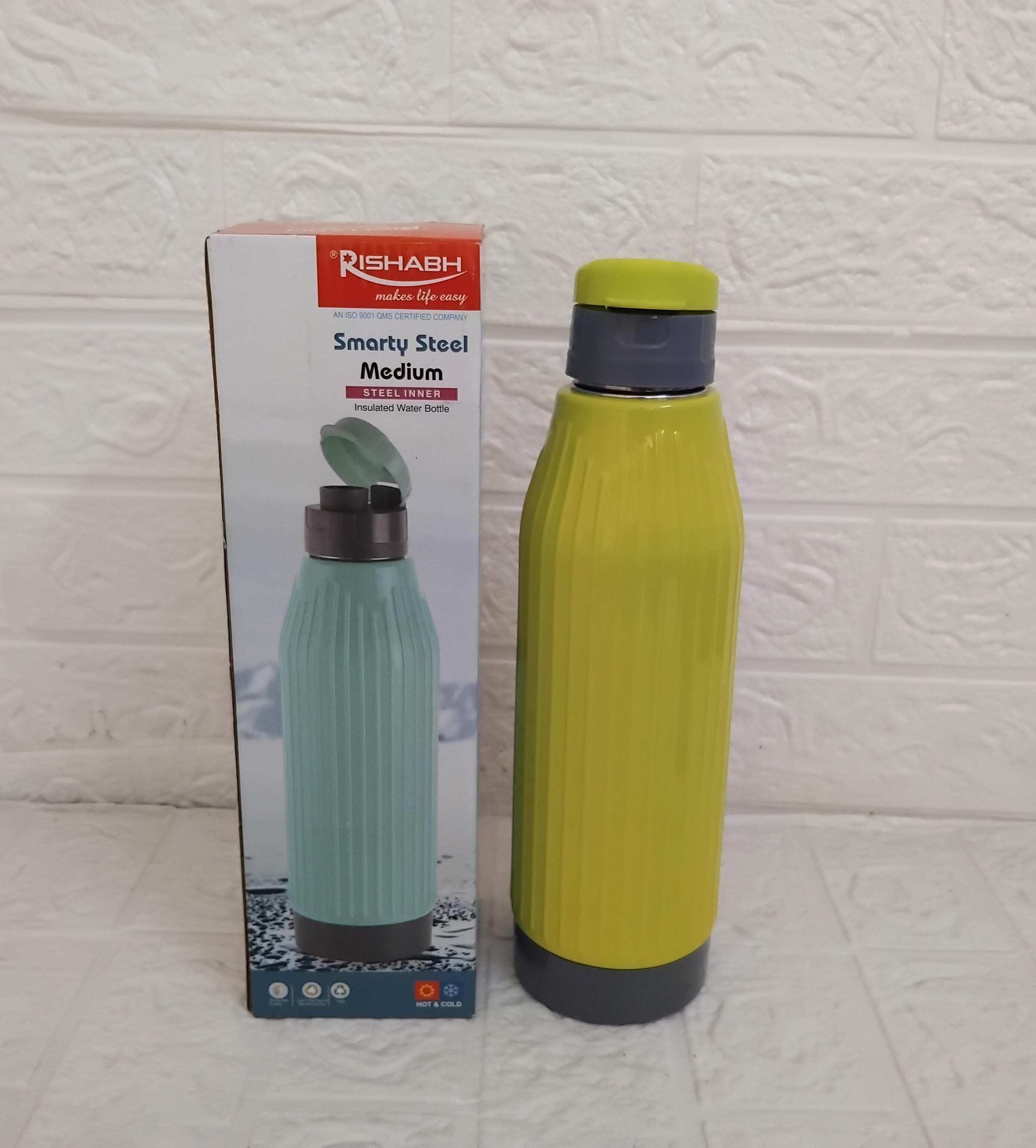 Rishabh Smarty Steel Medium Insulated Water Bottle Multicolour