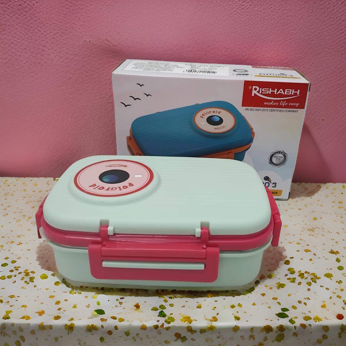 Rishabh Steel Futuro 3 Lunch Box 1 Pcs