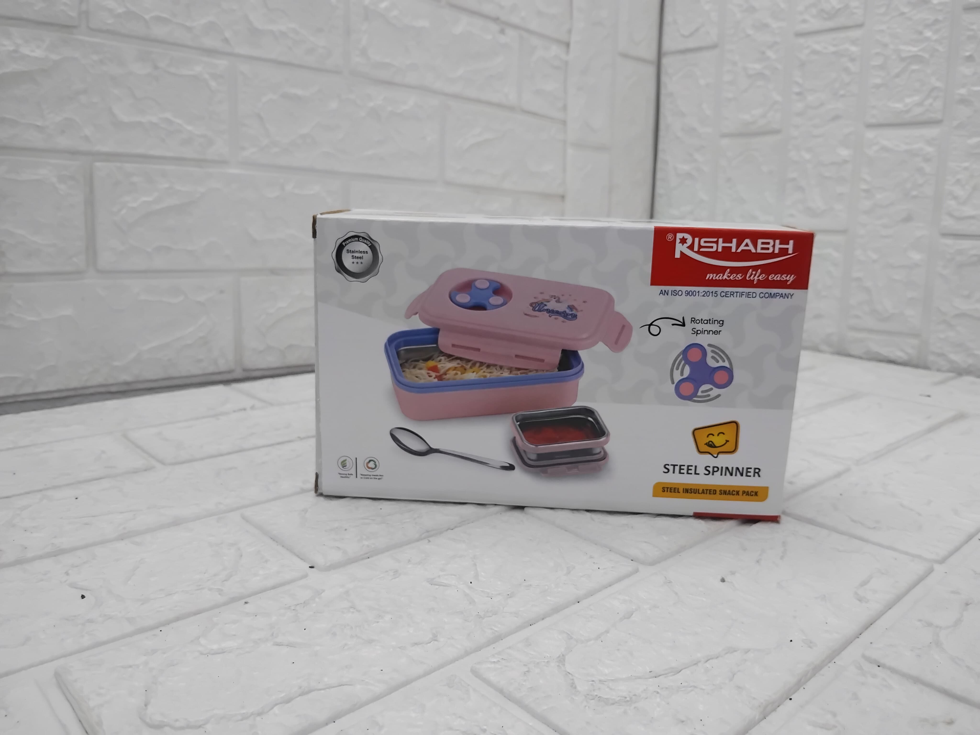 Rishabh Steel Spinner Lunch Box