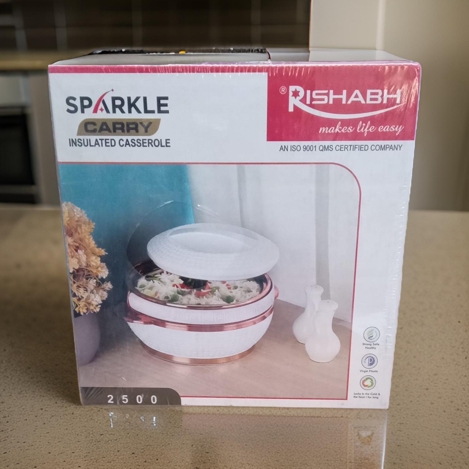 Rishabh Sparkle Carry Insulated Casserole 2500ml