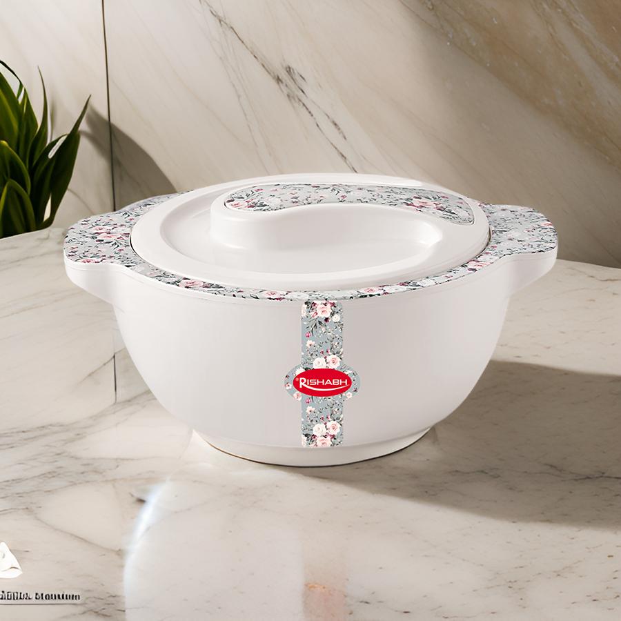 Rishabh SIGMA FLORA 2500 Insulated Hot Pot - Insulated Casserole Food Warmer/Cooler - Printed - multi colour