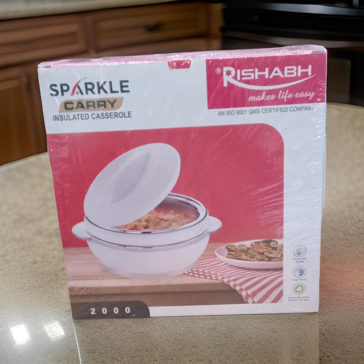 Rishabh Sparkle Carry Insulated Casserole 2000ml