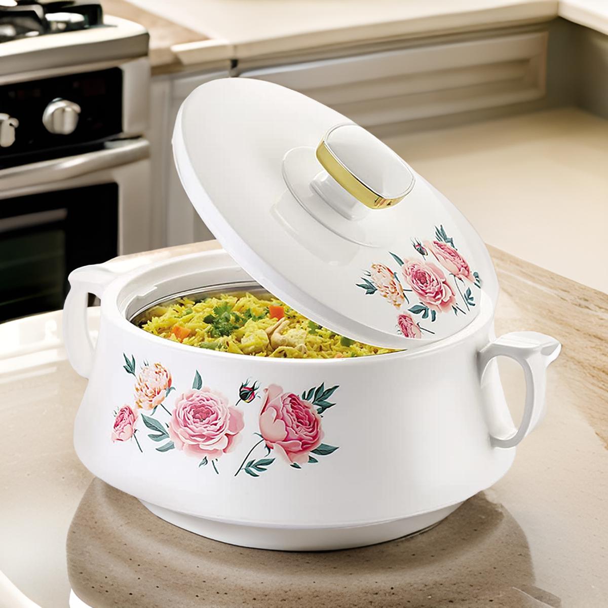 RISHABH Stallion Insulated Serving Casserole, 800ml, 1200ml, 1700ml, Set of 3