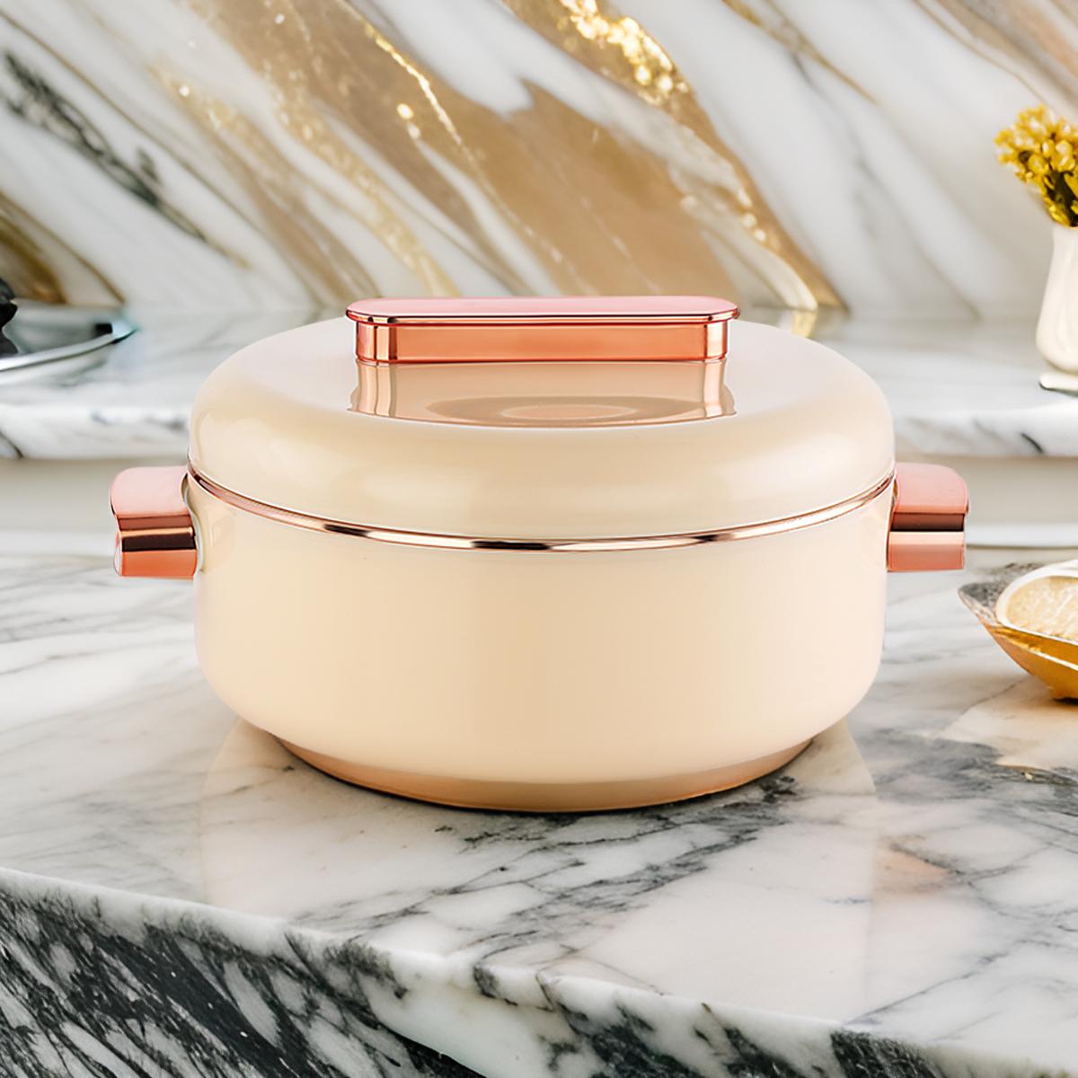 Rishabh Insulated Stainless Steel Sheraton Hot Pot Casserole 2500 ML