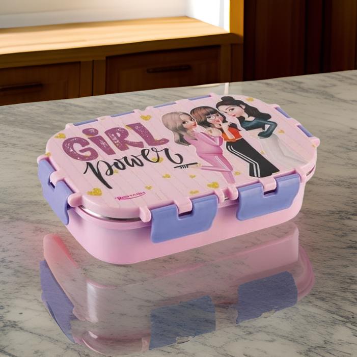 Rishabh School Tiffin Inner Steel Plastic Insulated