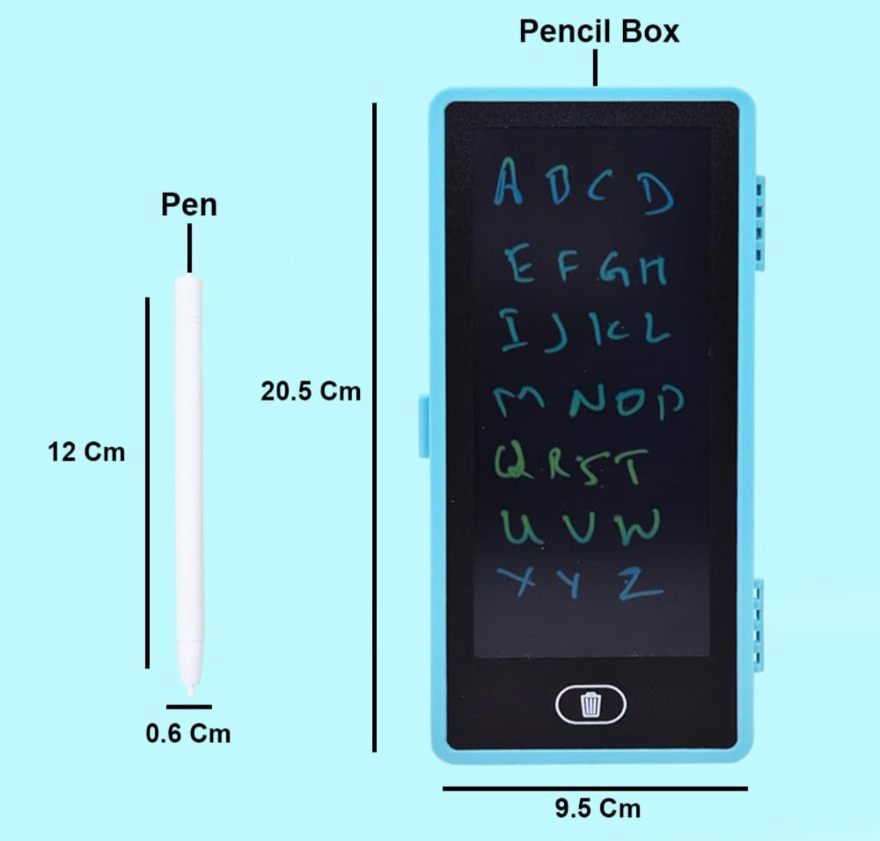 Magical Unique Pencil Box with LCD Screen Writing Pen with Erase Button and Birthday Party Return Gift, Pencil Box for Kids