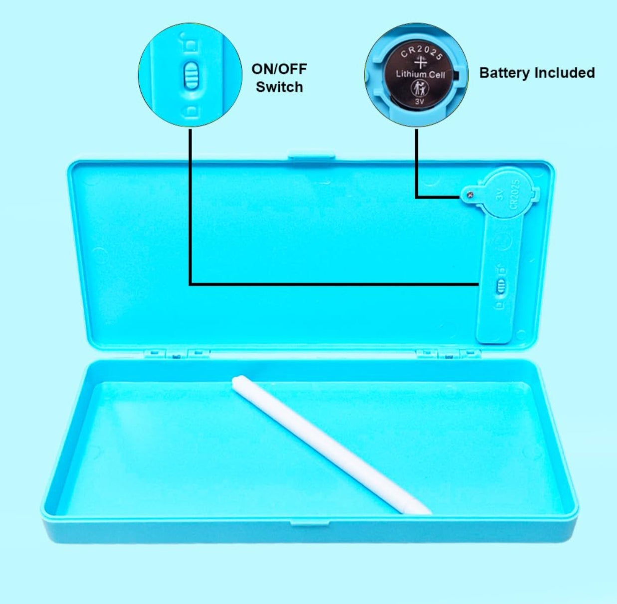 Magical Unique Pencil Box with LCD Screen Writing Pen with Erase Button and Birthday Party Return Gift, Pencil Box for Kids