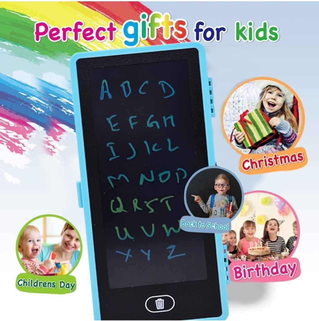 Magical Unique Pencil Box with LCD Screen Writing Pen with Erase Button and Birthday Party Return Gift, Pencil Box for Kids